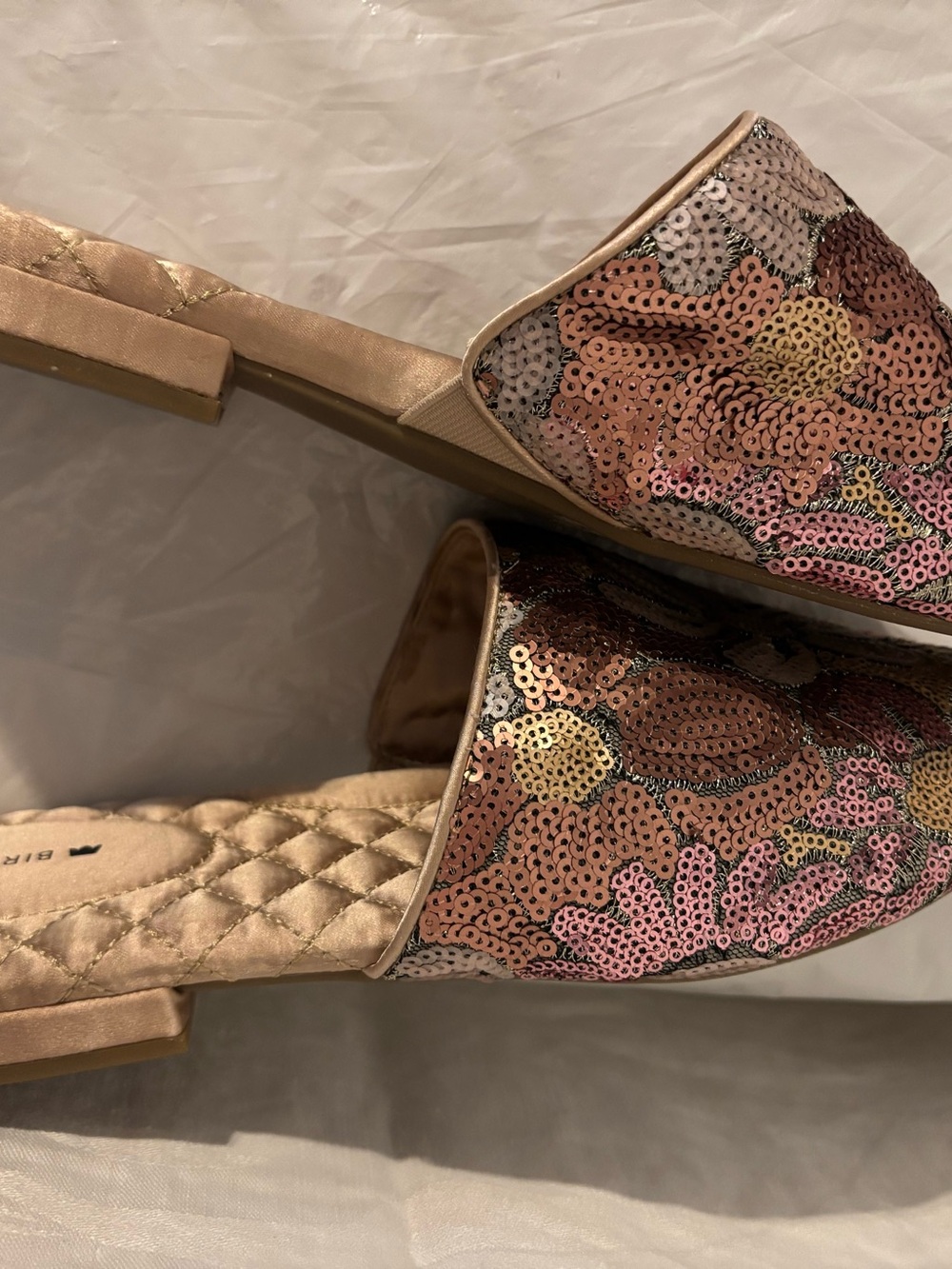 Birdies the Dove pink gold petal Women’s shoes slide size 11 - Picture 9 of 10